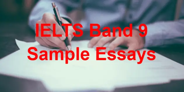 writing task 2 9 band essay